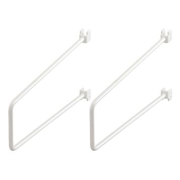 Bókastopp fyrir hillu 250 mm Elfa hvítur