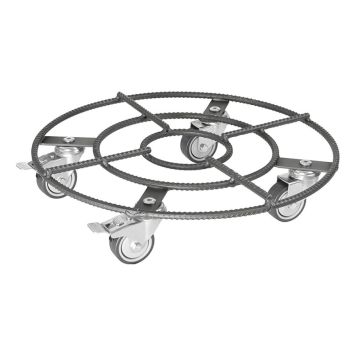 Rúllubretti fyrir blómapott 38cm 200kg stál