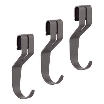 Krókur alhliða Elfa Garage+ 3stk matt grár