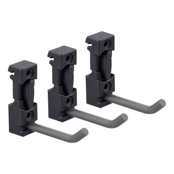 Krókur Elfa Garage+ 3stk matt grár