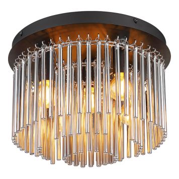 Loftljós 5xE14 Globo Gorley Ø32cm svart