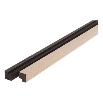 Endalisti fyrir hljóðdempandi plötu 22x25x3000mm 2stk ljós eik