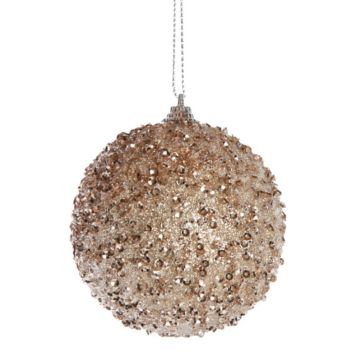 Jólakúla Ø8 cm champagne frauð