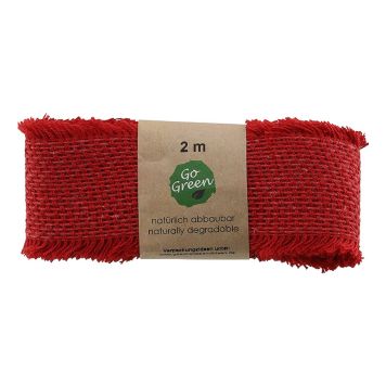 Borði 40 mm x 2 m rauður