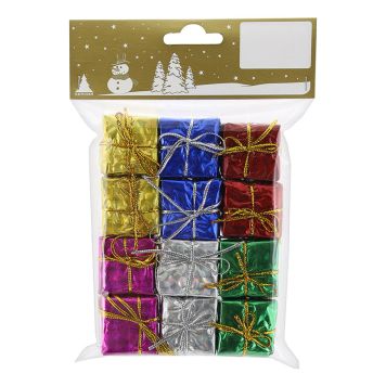 Jólatrésskraut jólapakkar 12 stk 3 cm Geroma