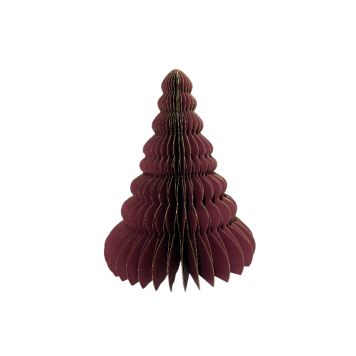 Jólatré úr pappír 20 cm rautt