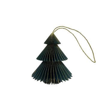 Jólatrésskraut jólatré úr pappír grænt