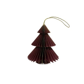 Jólatrésskraut jólatré úr pappír rautt