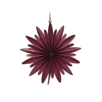 Jólastjarna upphengd rauðbrún