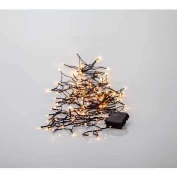 Jólasería hlý með tímastillir 11,2m 160 LED rafhlöðu Eglo