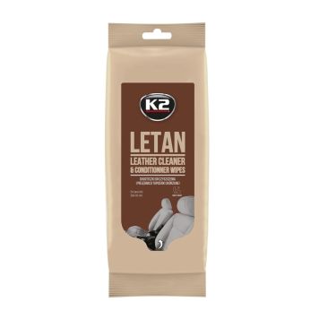Leðurhreinsir K2 Letan 25 klútar