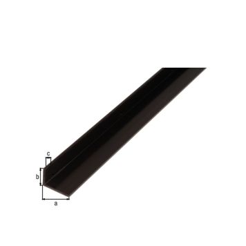 Vinkill PVC 40x10x2 mm 1 m svartur