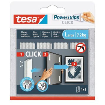 Franskur rennilás 7,2kg Tesa Powerstrip L 4stk