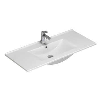 Handlaug 101x45,5cm Scanbad Arial hvít