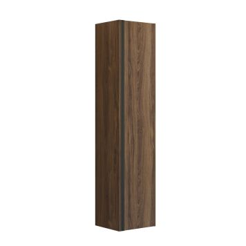 Baðskápur hár 176x40x35cm Scanbad Luna C brún eik