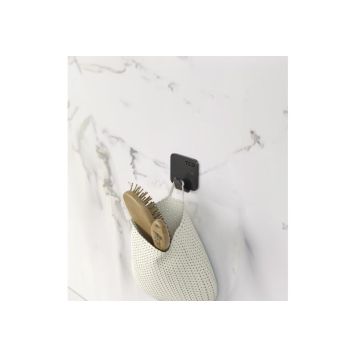 Krókur einfaldur T&B matt svartur