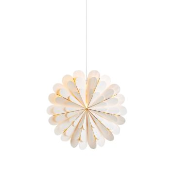 Jólastjarna upphengd Ø45 cm E14 Marigold hvít