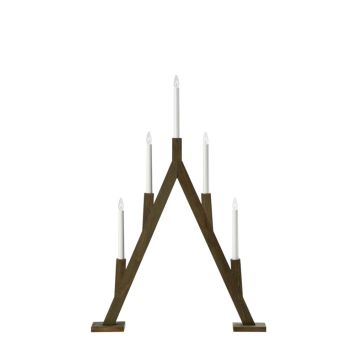 Aðventuljós 5 ljós Bjurfors grátt