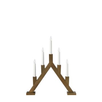 Aðventuljós 5 ljós Bjurfors dökkbrúnt