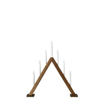 Aðventuljós 7 ljós Ariele brúnt