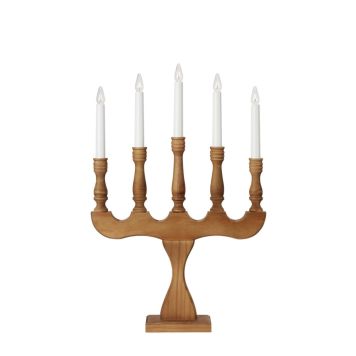 Aðventuljós 7 ljós Svaneholm brúnt