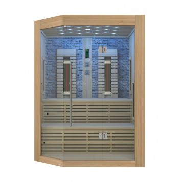 Saunaklefi infrarauður 160x160x210 cm Kiruna