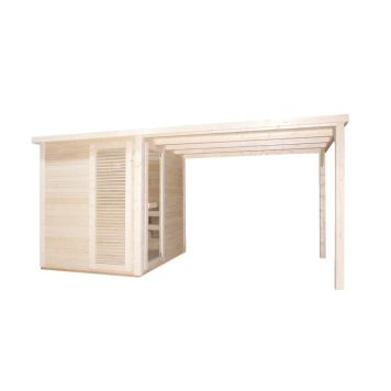 Saunaklefi útiklefi 460x230x220 cm Rauma