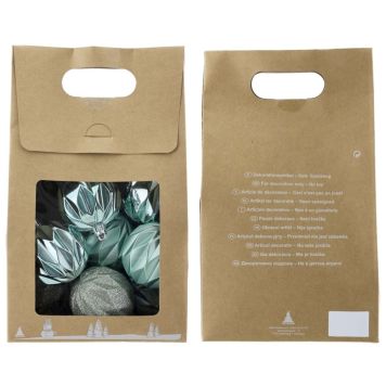 Jólakúlur Ø6cm mintulitað Geroma