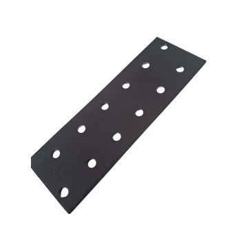 Gataplata 40x120x2 mm Jasa galv svört