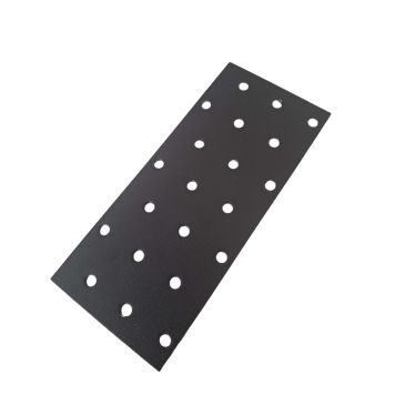 Gataplata 60x140x2 mm Jasa galv svört