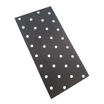 Gataplata 80x160x2 mm Jasa galv svört