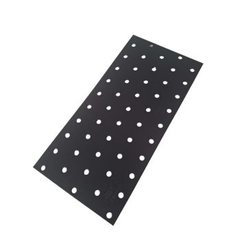 Gataplata 100x200x2 mm Jasa galv svört