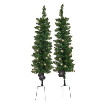 Gervijólatré 90x25 cm 25 LED 2 stk Nordic Winter