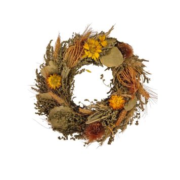 Jólakrans þurrkaður Ø30 cm haust 5