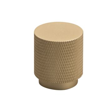 Hnúður rifflaður Ø25mm matt gylltur