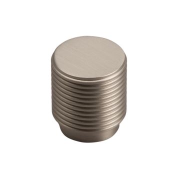 Hnúður rifflaður Ø25mm matt nikkel