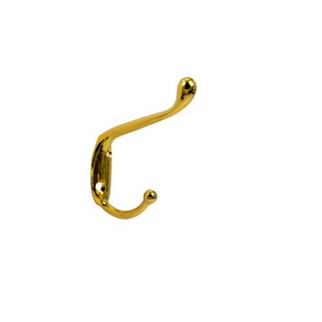 Snagi tvöfaldur 75x18x55mm gylltur