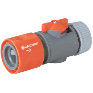 Slöngutengi með kúluloka 1/2" Gardena