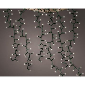 Grýlukertasería 192 LED 2m IP44 Lumineo Cascade hlýtt ljós