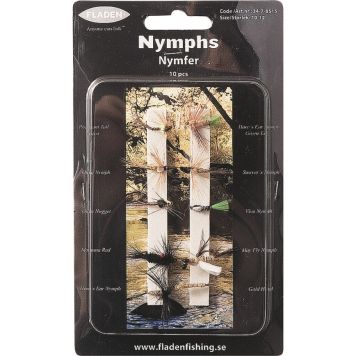 Veiðiflugur Fladen Fishing Nymfer str.10-12 10stk