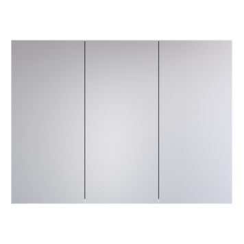 Speglaskápur grár viður 90x65 Svanholm