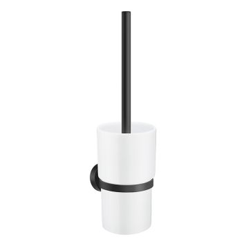 Salernisbursti veggfestur Smedbo svartur og postulín