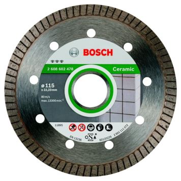 Skurðarskífa keramik 125x22,23mm Bosch