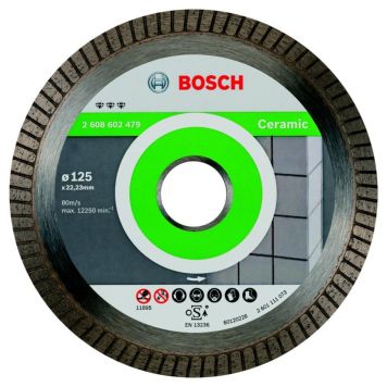 Skutðarskífa keramik 115x22,23mm Bosch