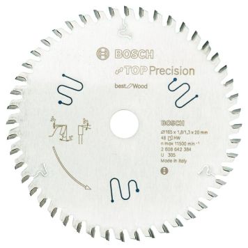 Sagarbað tré 165x20mm Bosch