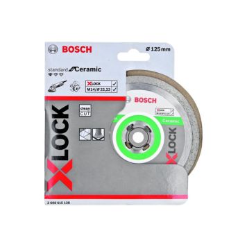 Skurðarskífa demants 125x1,6 mm Bosch Ceramic X-Lock