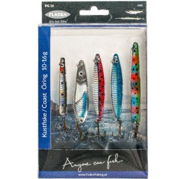 Spúnn fyrir ferskvatn Fladen Fishing 10-16gr 5stk