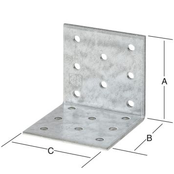 Vinkill 20stk 60x60x60mm Vormann galv.
