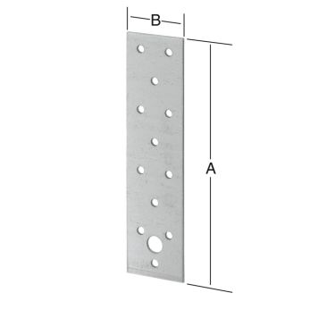 Gataplata 40x160mm 20stk Vormann galv.
