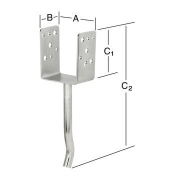 Súluskór 75x65x110mm Vormann ryðfrír